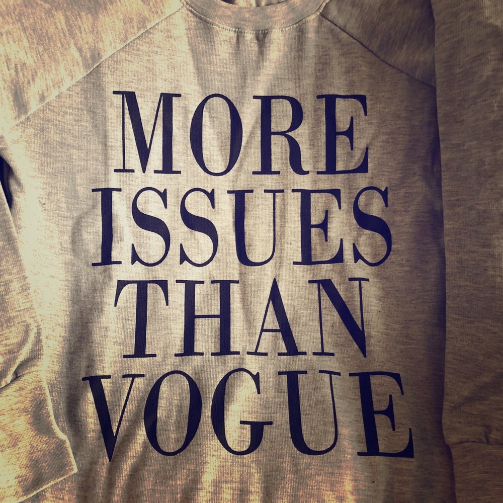 Grey graphic sweater